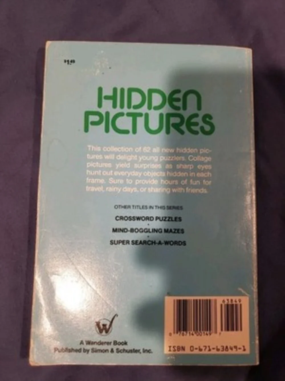 HIDDEN PICTURES n/a paperback Not Used, Acceptable Condition 1987 1st Edition.